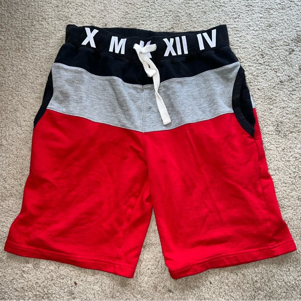 Men’s Leonine Roman numeral sweat shorts size L inseam 9.5 inches